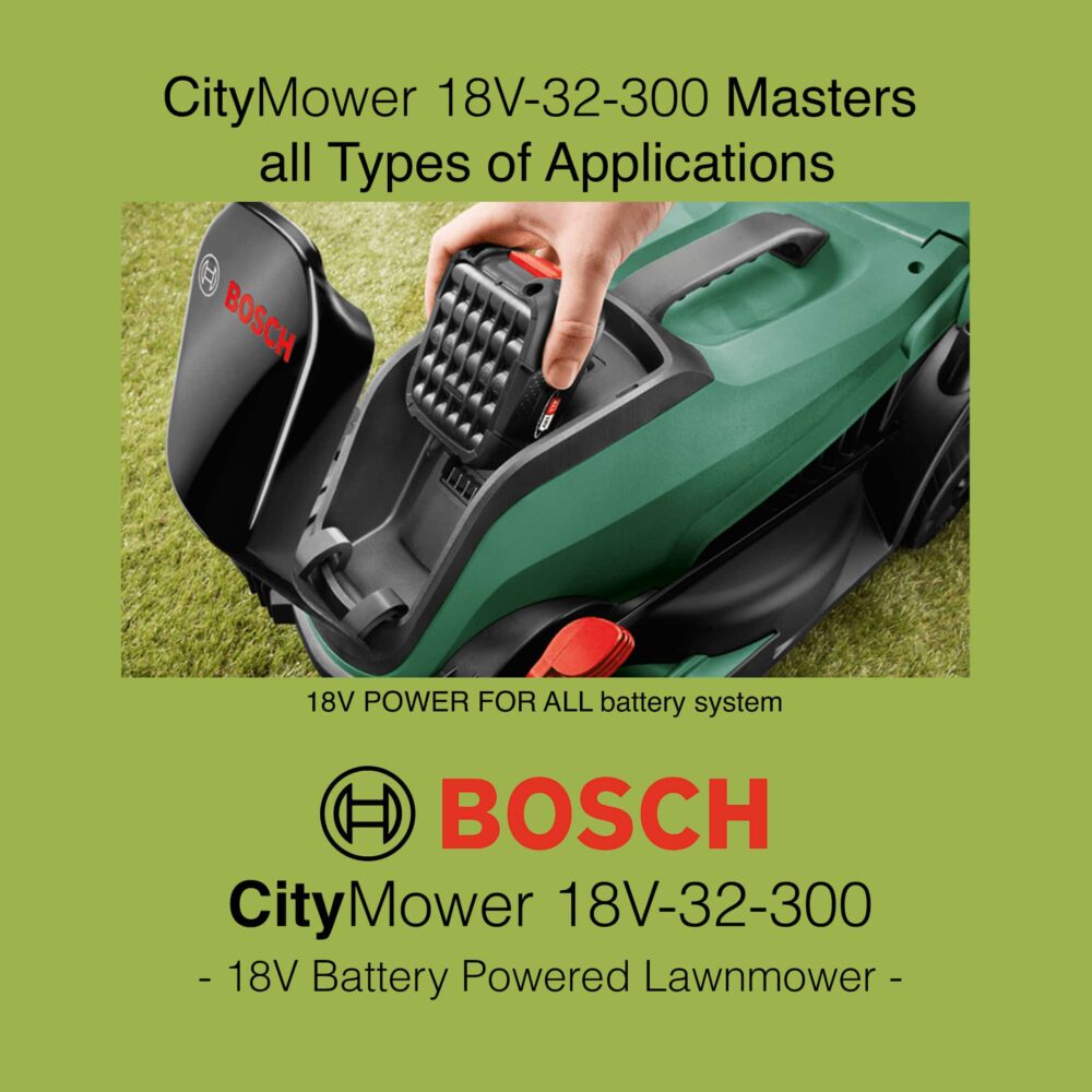 Bosch CityMower 18V-32-300 Lawn Mower