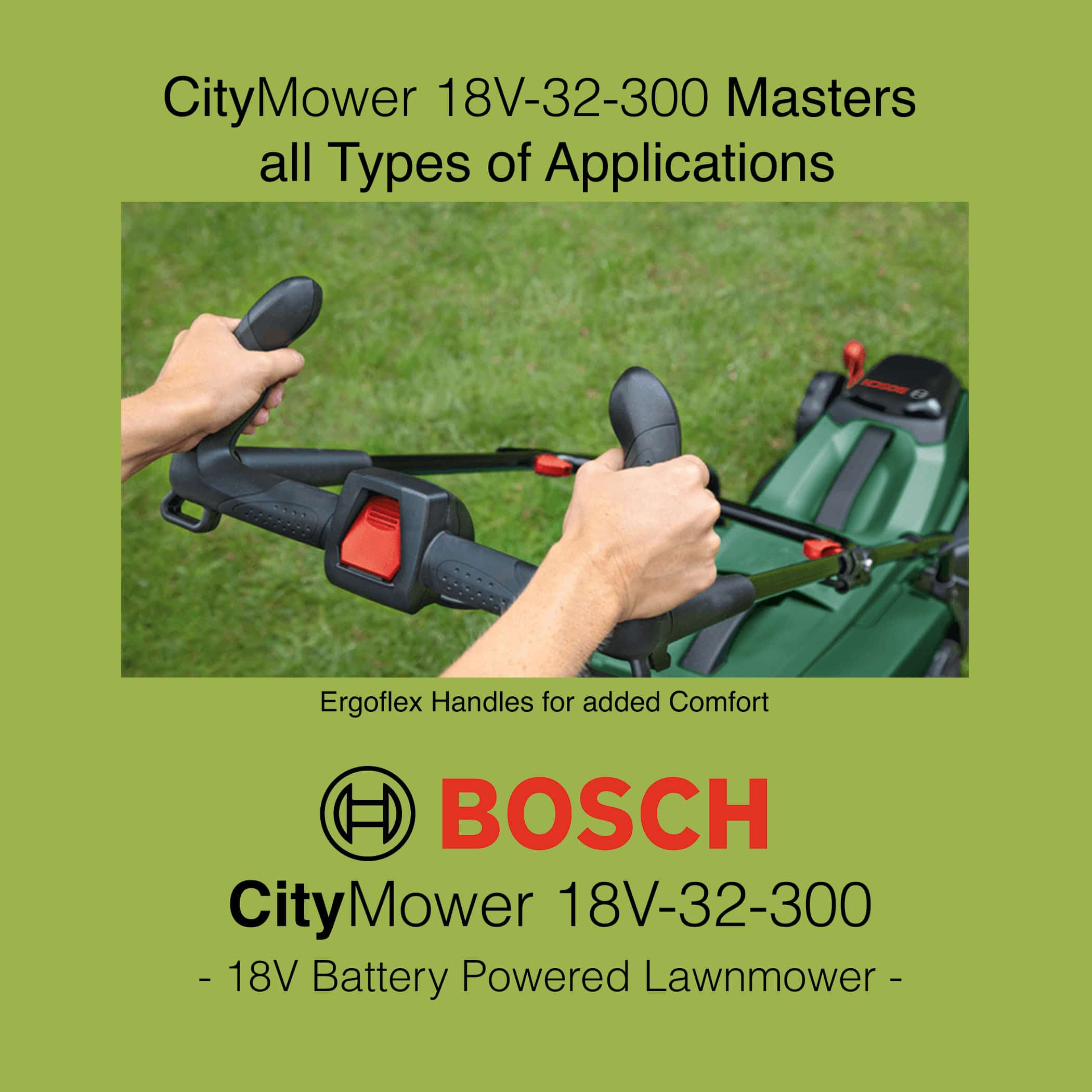 Bosch CityMower 18V-32-300 Lawn Mower - Image 4