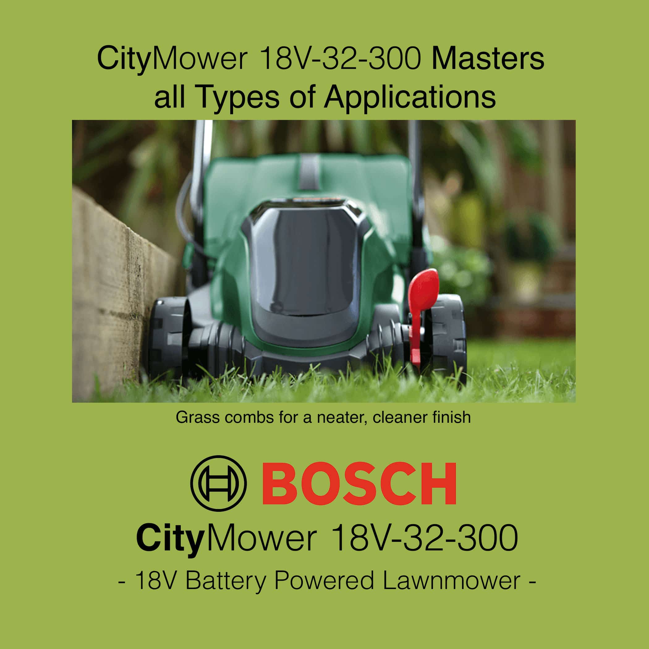 Bosch CityMower 18V-32-300 Lawn Mower - Image 5