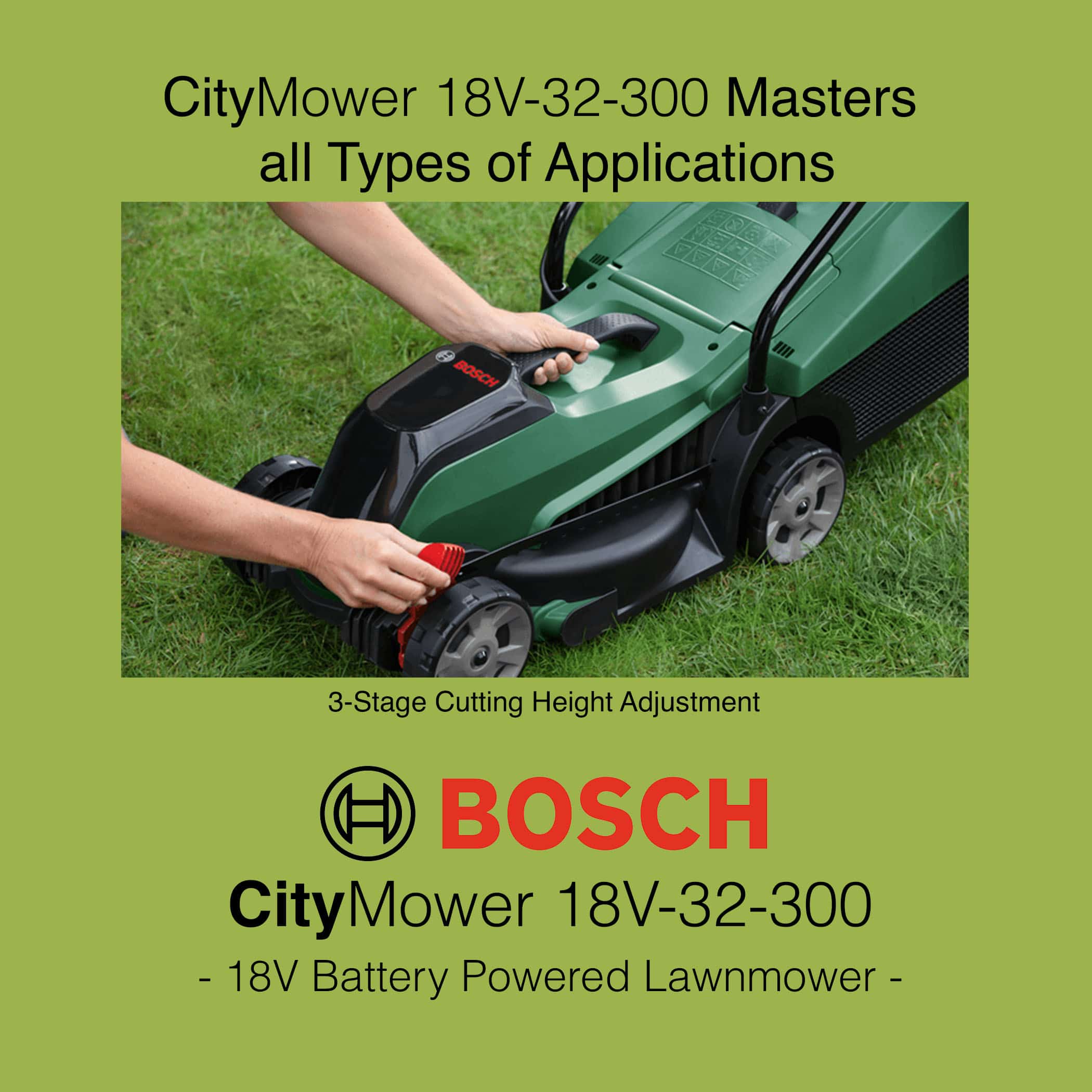 Bosch CityMower 18V-32-300 Lawn Mower - Image 7