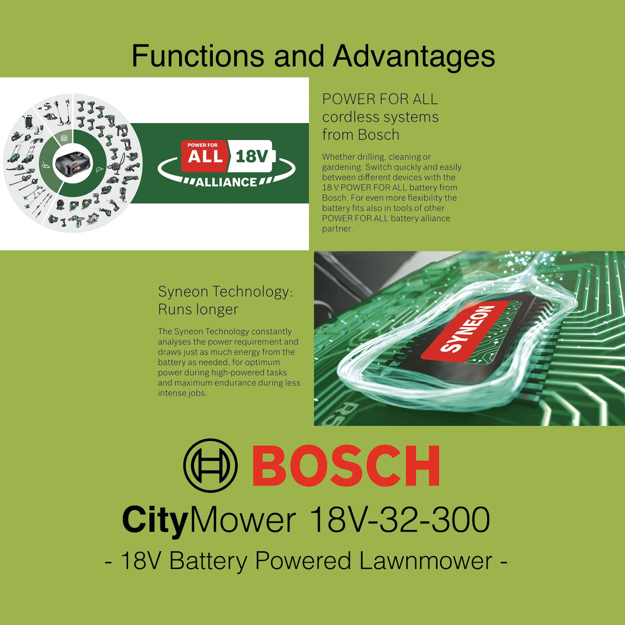 Bosch CityMower 18V-32-300 Lawn Mower - Image 8