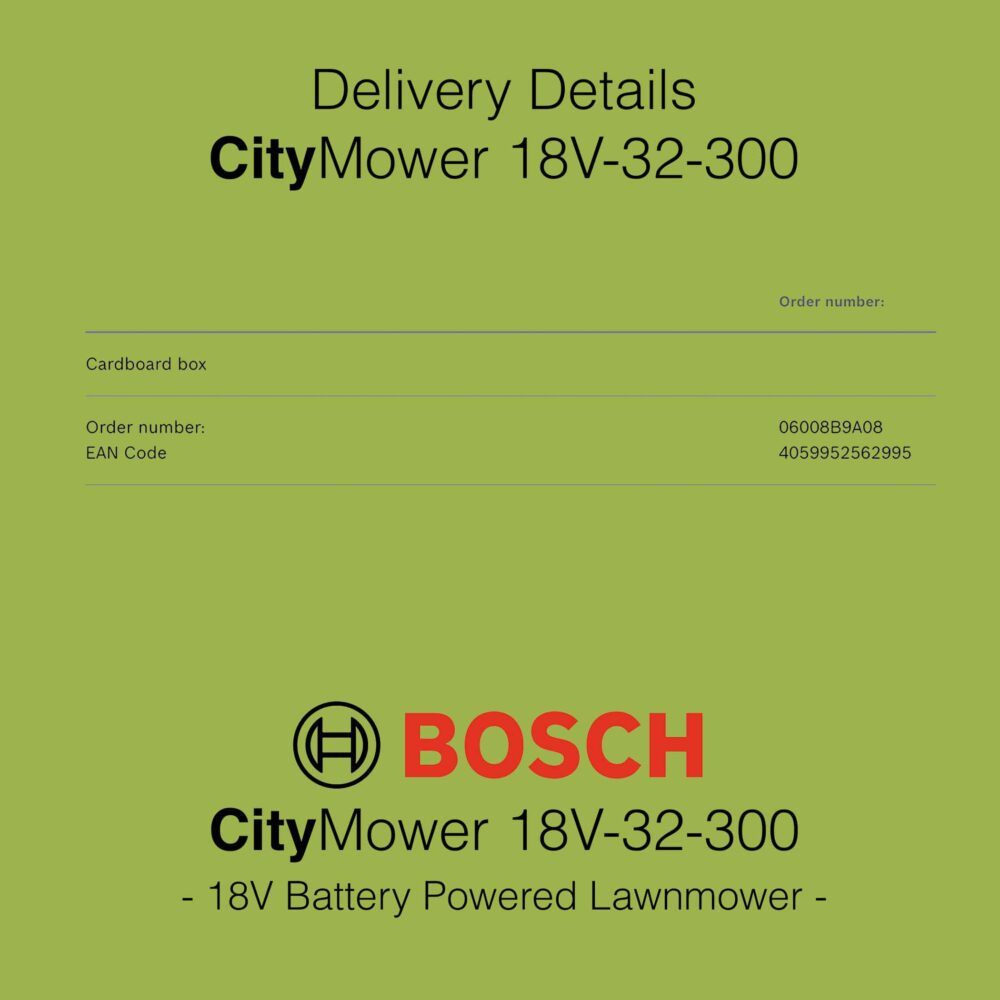 Bosch CityMower 18V-32-300 Lawn Mower