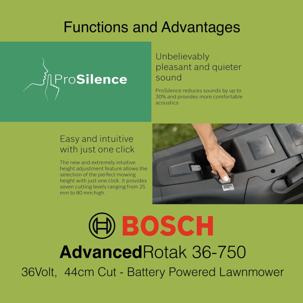 Bosch AdvancedRotak 36-750 Lawn Mower
