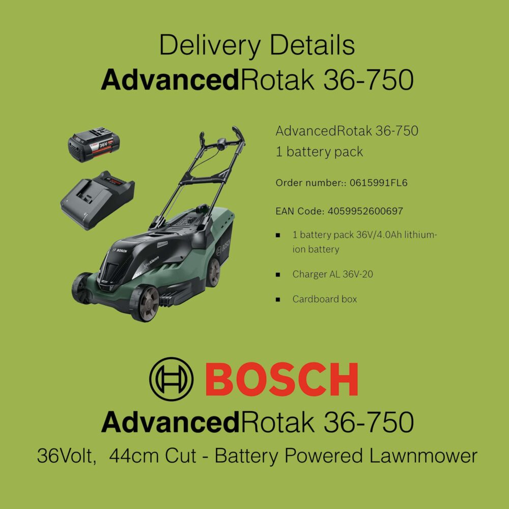 Bosch AdvancedRotak 36-750 Lawn Mower