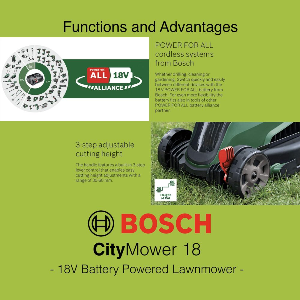 Bosch CityMower 18 - Lawn Mower