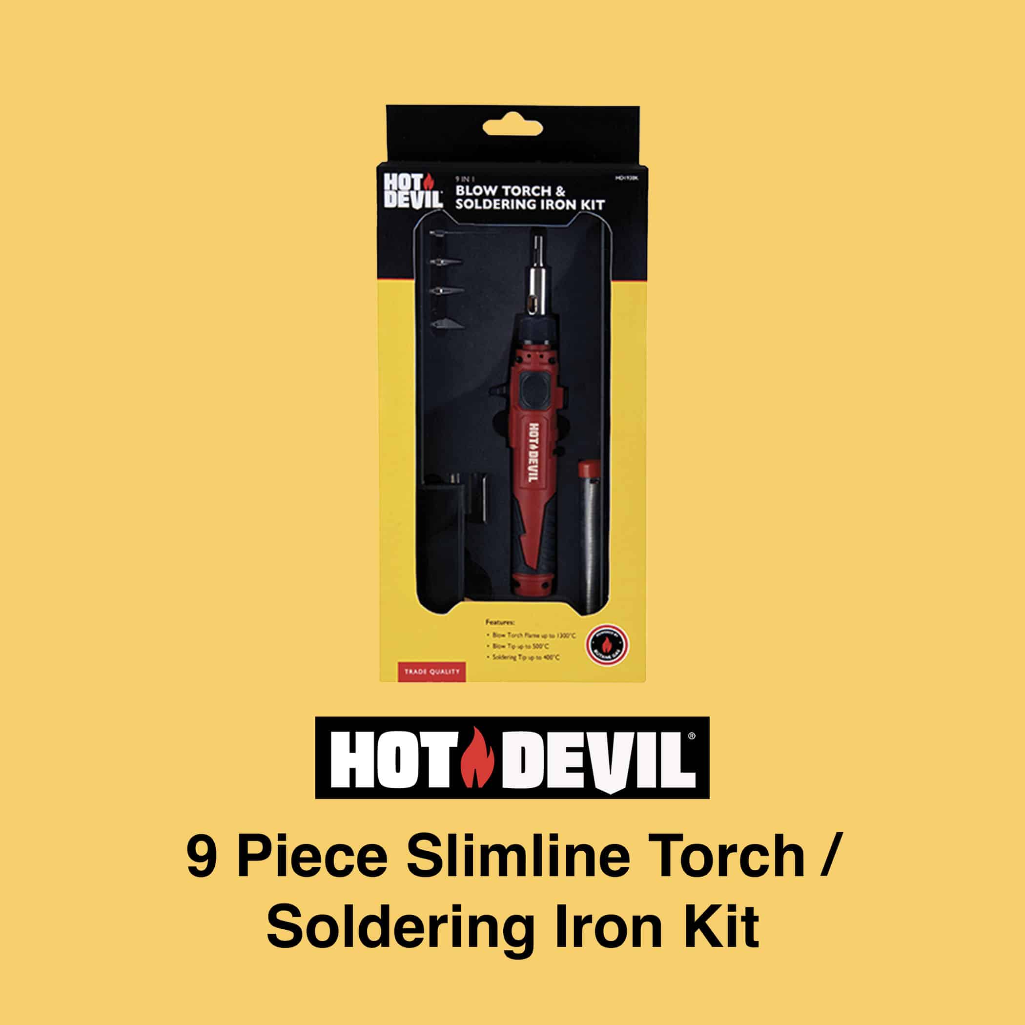Hot Devil 9 Piece Torch and Soldering Iron Kit - Image 3