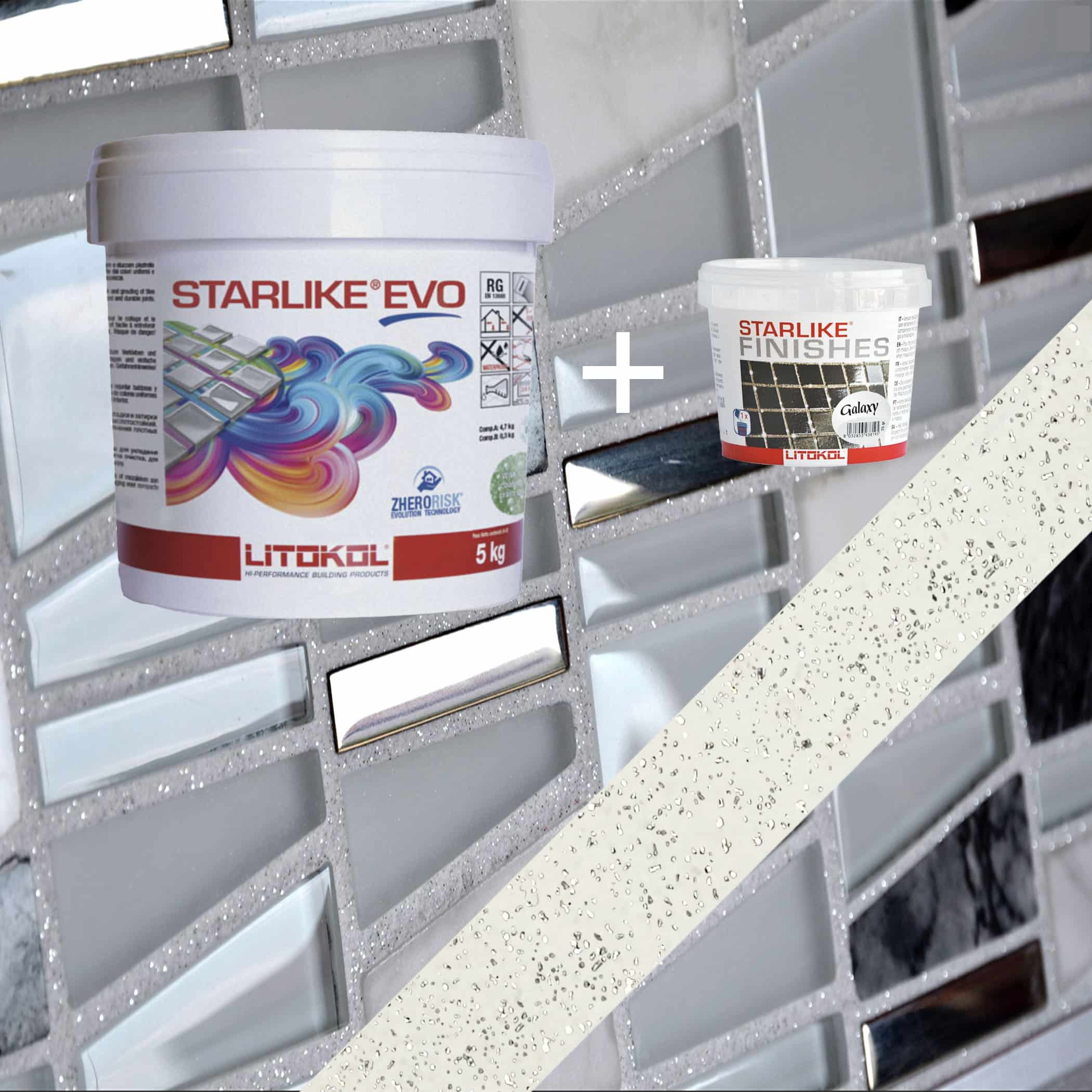 Starlike EVO Epoxy Grout 100 Bianco assoluto - 5kg Galaxy Variation Image