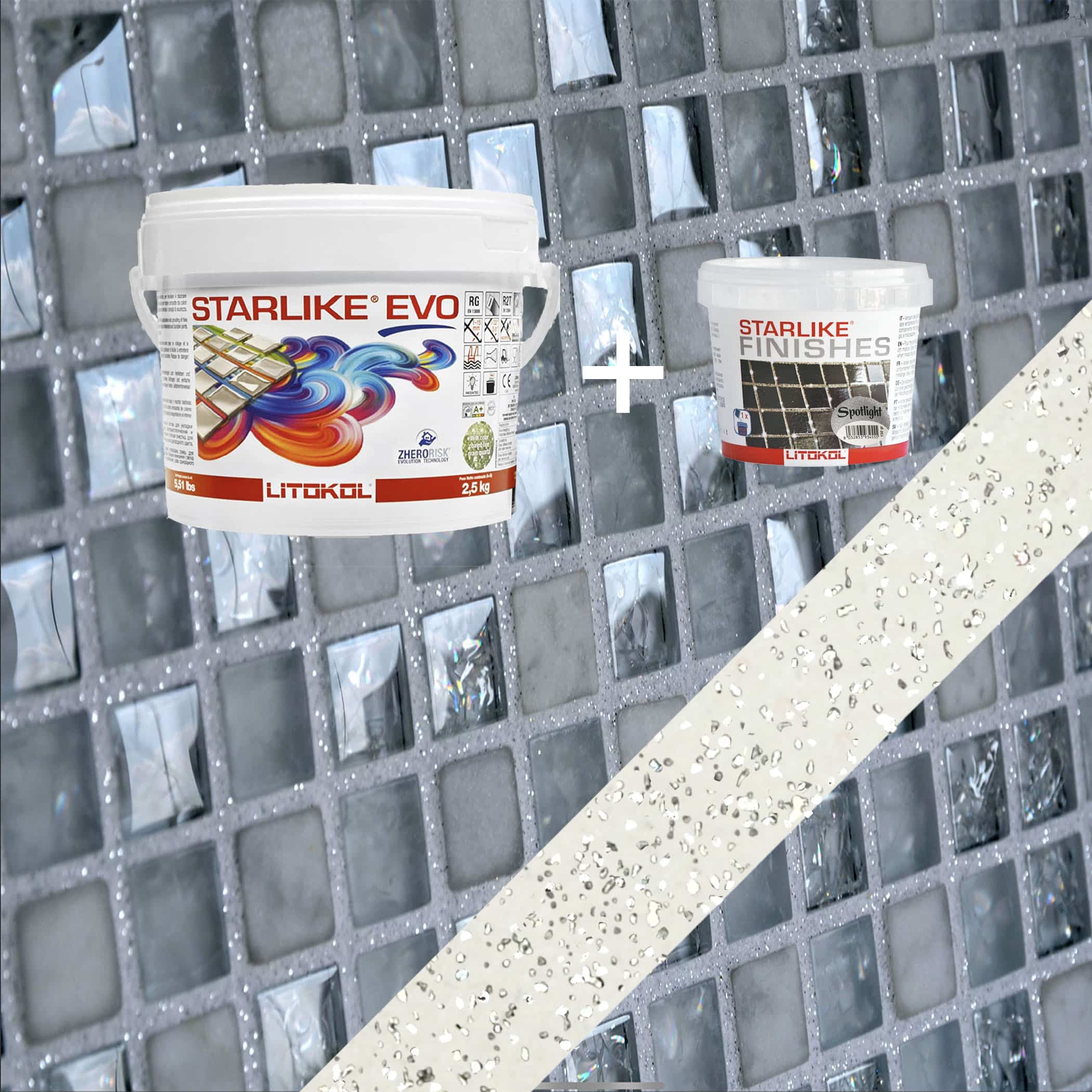 Starlike EVO Epoxy Grout 100 Bianco assoluto - 2.5kg Spotlight Variation Image