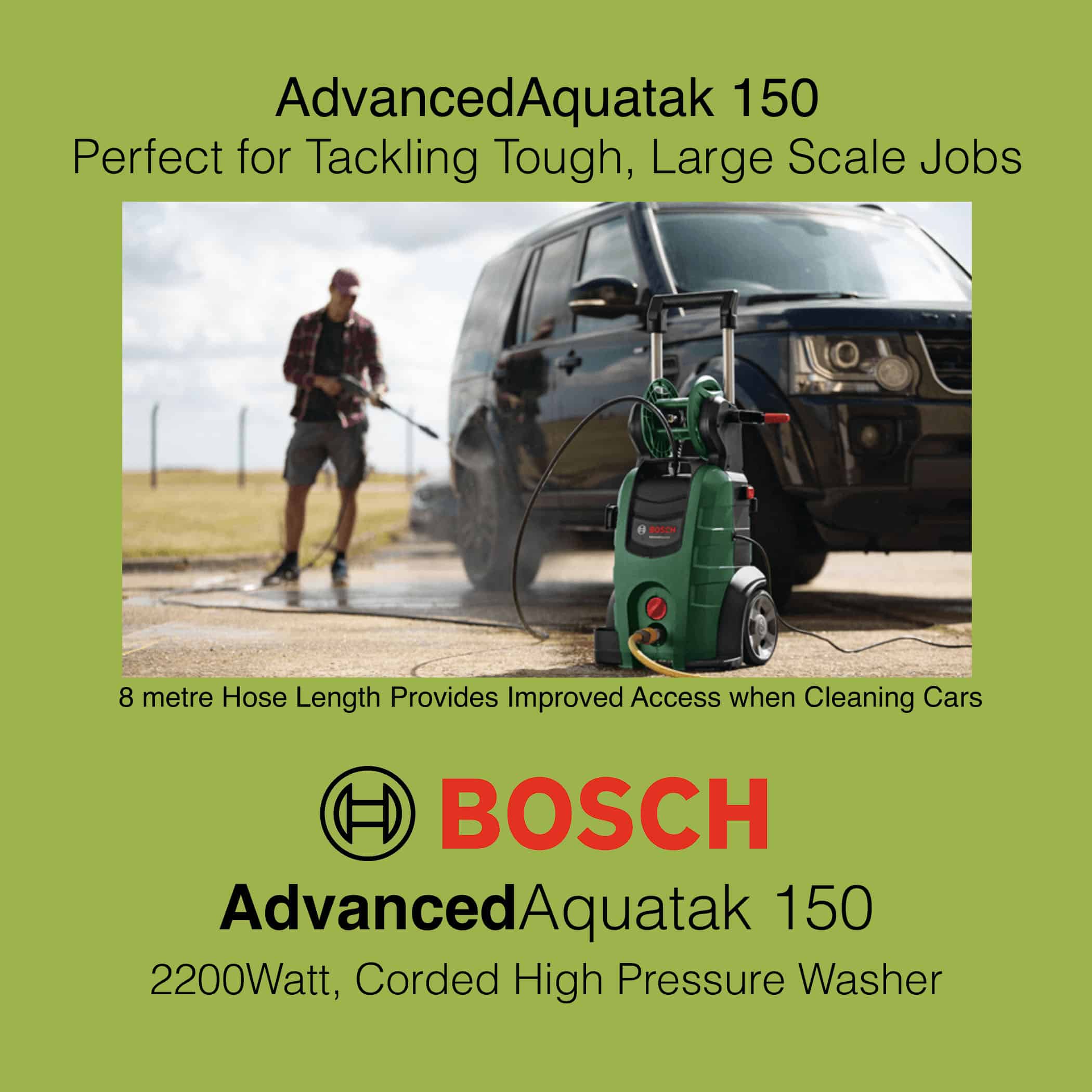 Bosch AdvancedAquatak 150 High Pressure Washer - Gallery Image
