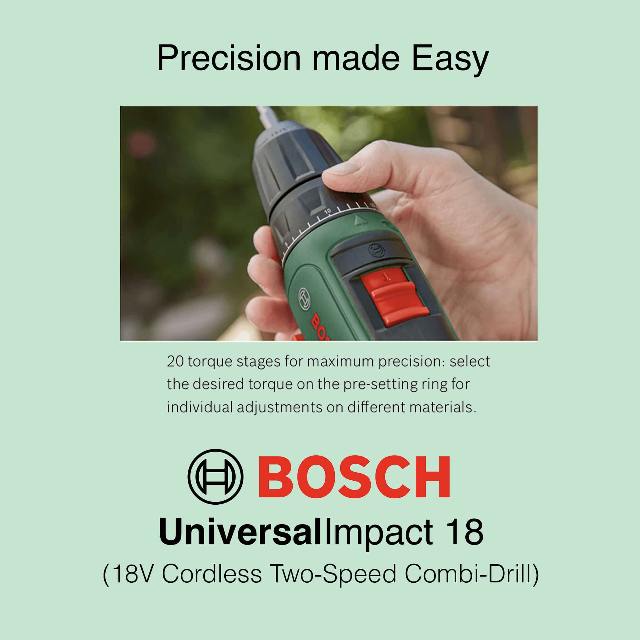 Bosch UniversalImpact 18V - Cordless Combi Drill - Image 4