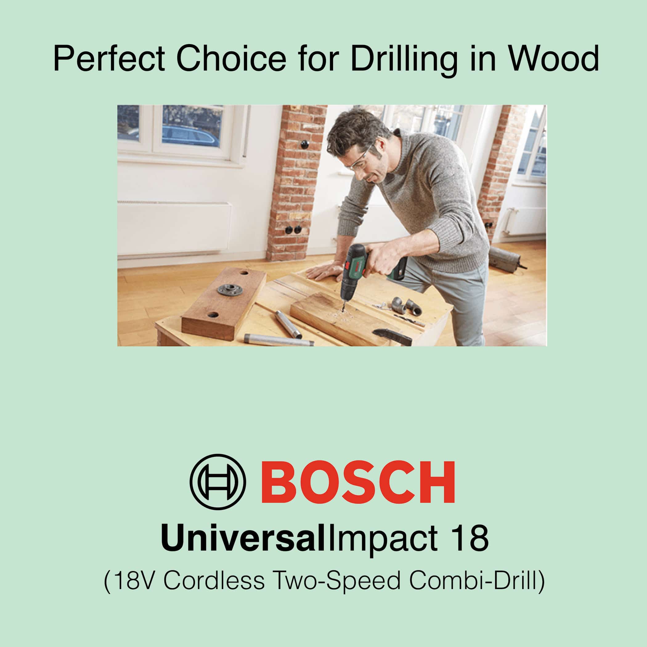 Bosch UniversalImpact 18V - Cordless Combi Drill - Image 5