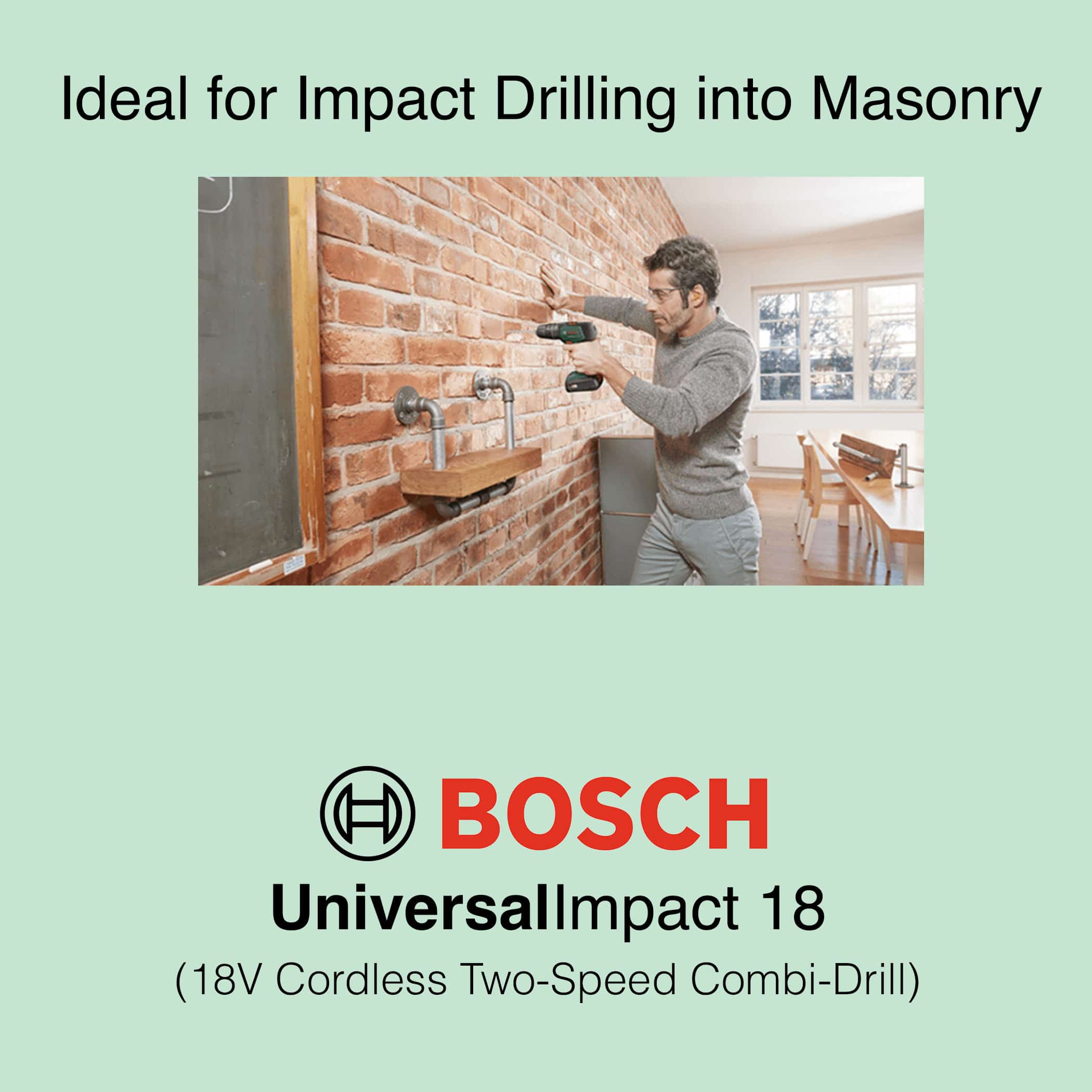 Bosch UniversalImpact 18V - Cordless Combi Drill - Image 7