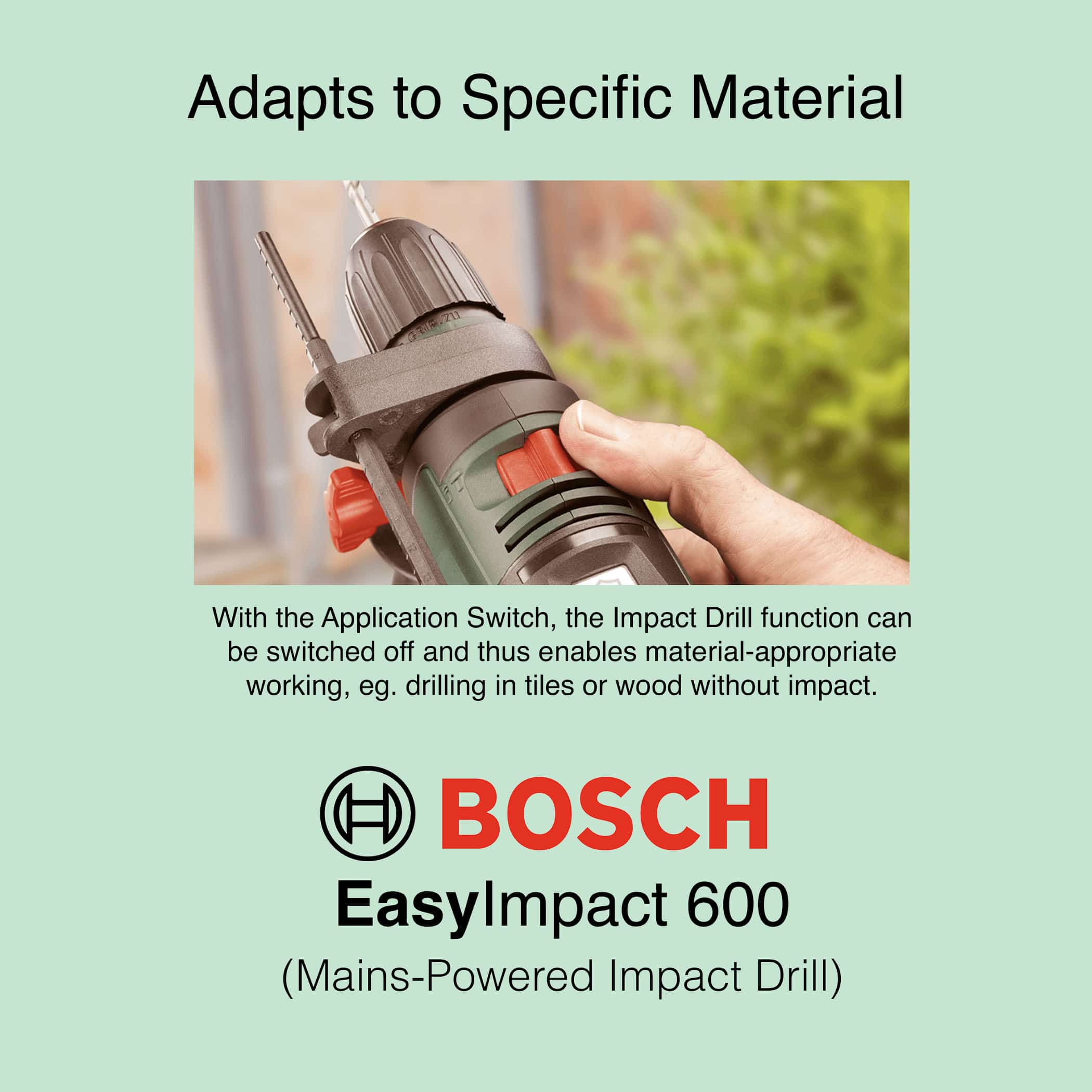 Bosch EasyImpact 600 - Corded Impact Drill - Image 3