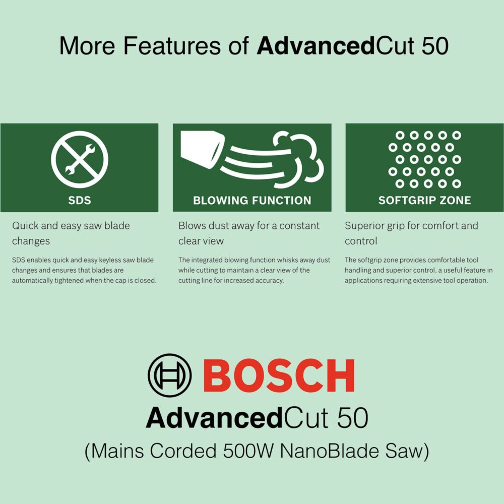 Bosch AdvancedCut 50 - Corded nanoBlade Saw