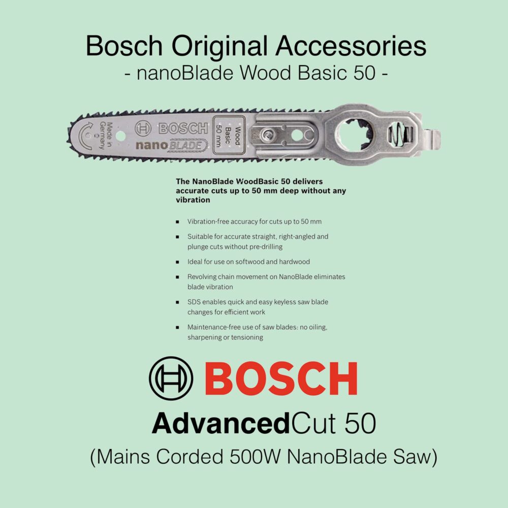 Bosch AdvancedCut 50 - Corded nanoBlade Saw