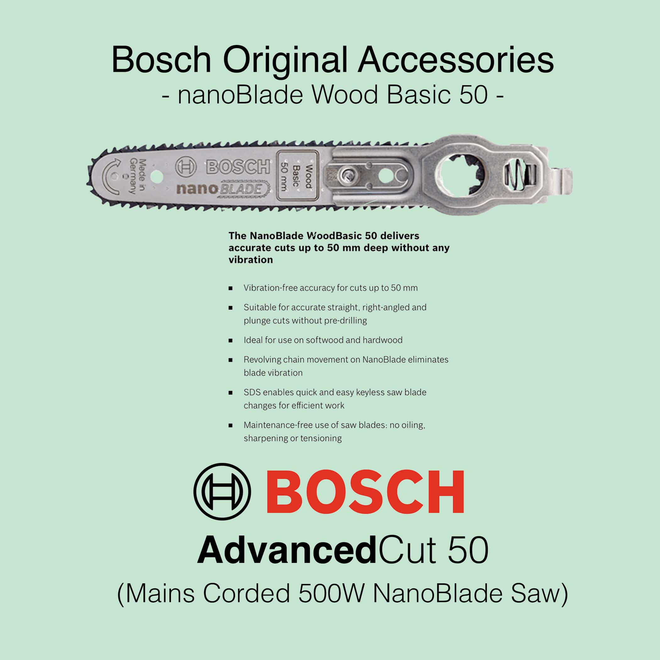 Bosch AdvancedCut 50 - Corded nanoBlade Saw - Image 11
