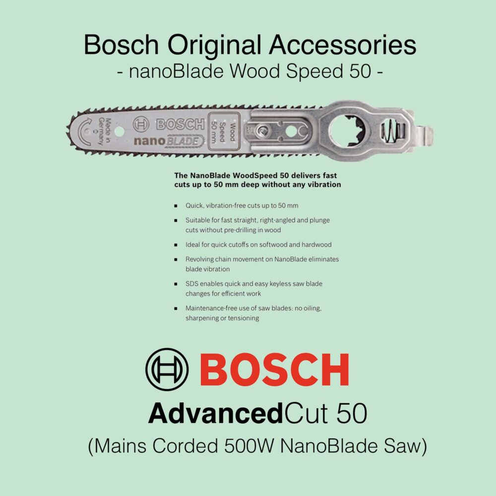 Bosch AdvancedCut 50 - Corded nanoBlade Saw