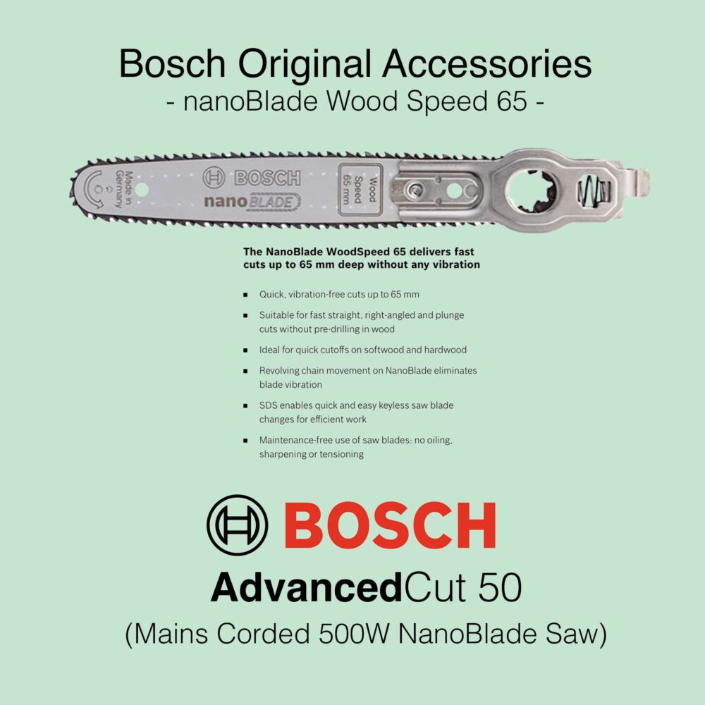 Bosch AdvancedCut 50 - Corded nanoBlade Saw