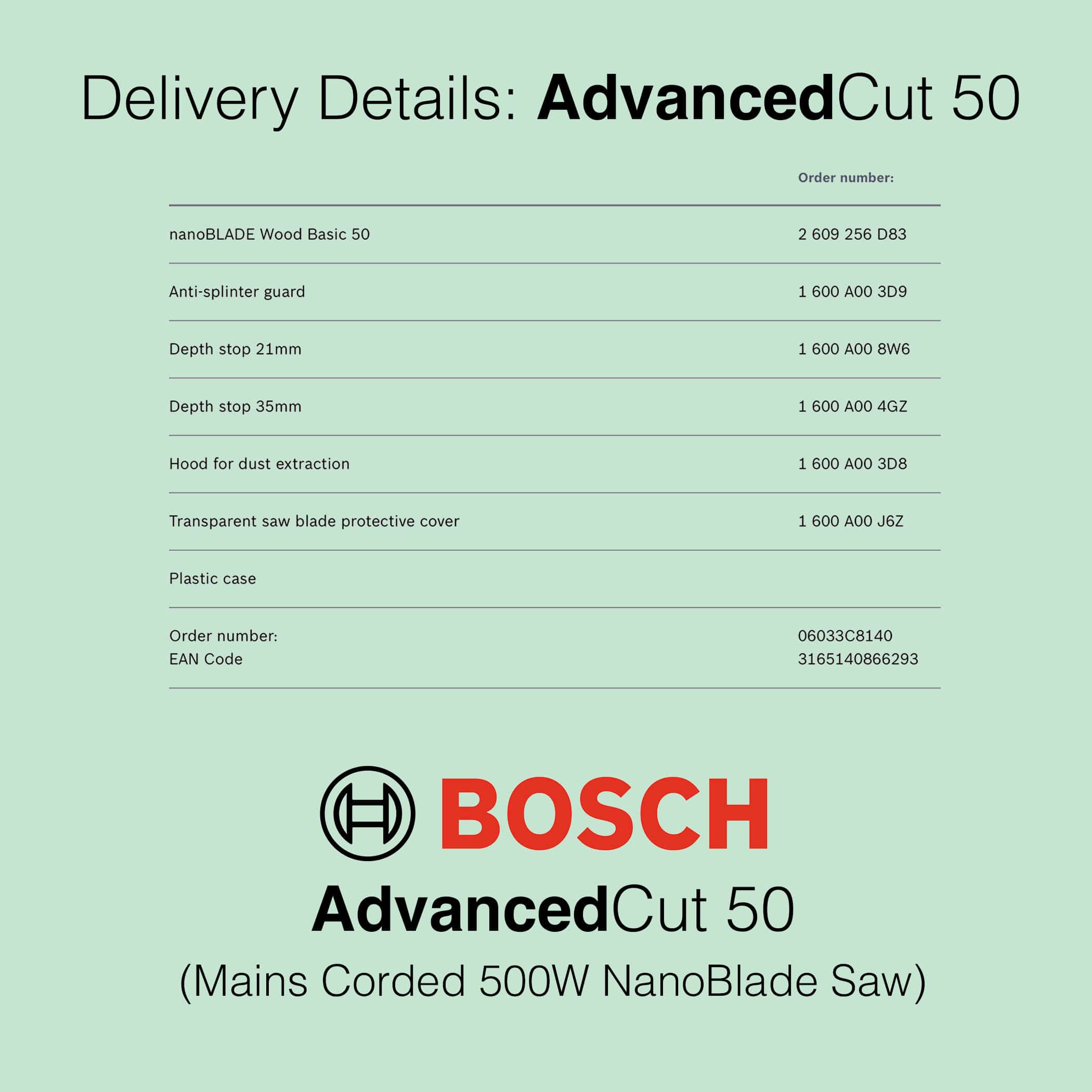 Bosch AdvancedCut 50 - Corded nanoBlade Saw - Image 15