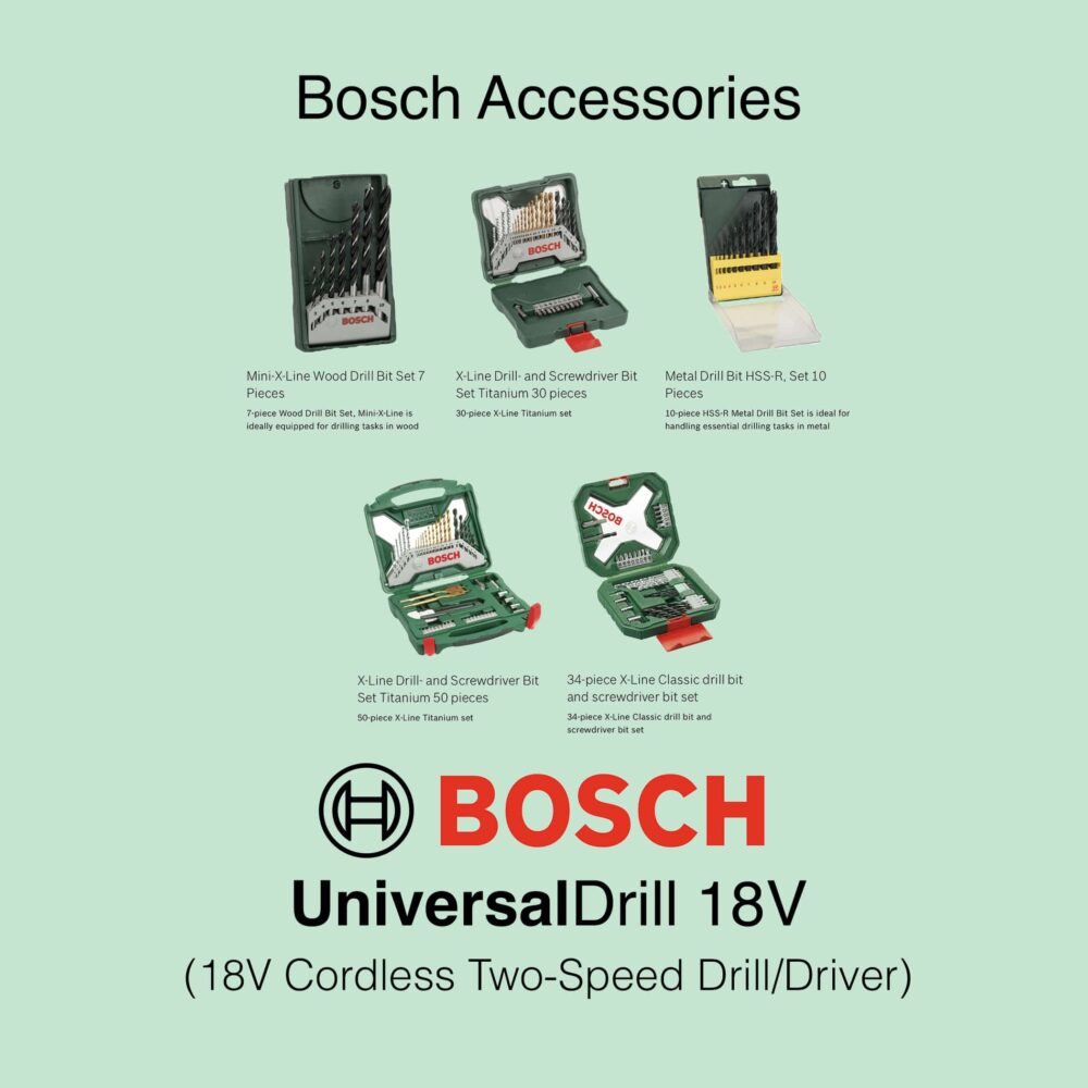 Bosch UniversalDrill 18V - Cordless Two Speed Drill