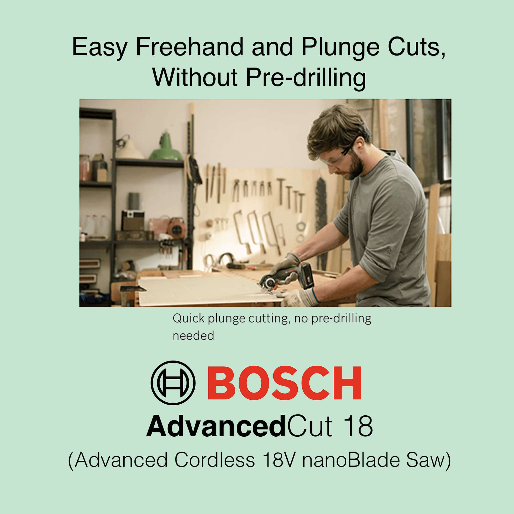Bosch AdvancedCut 18 - Cordless nanoBlade Saw - Image 3