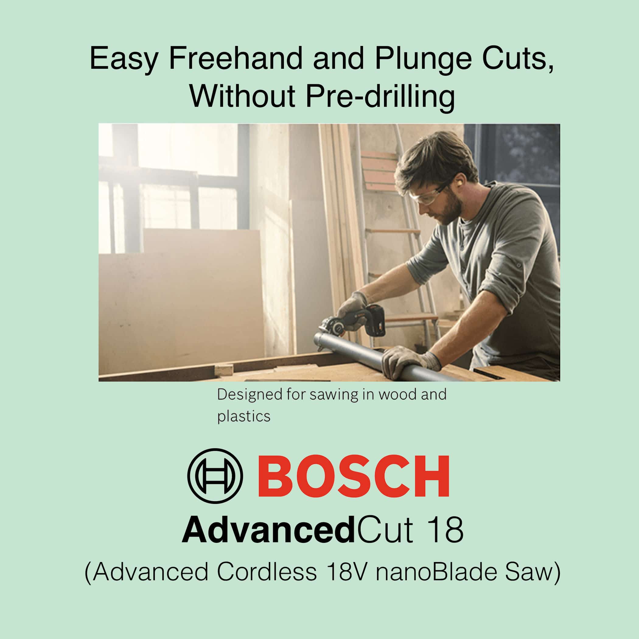 Bosch AdvancedCut 18 - Cordless nanoBlade Saw - Image 6