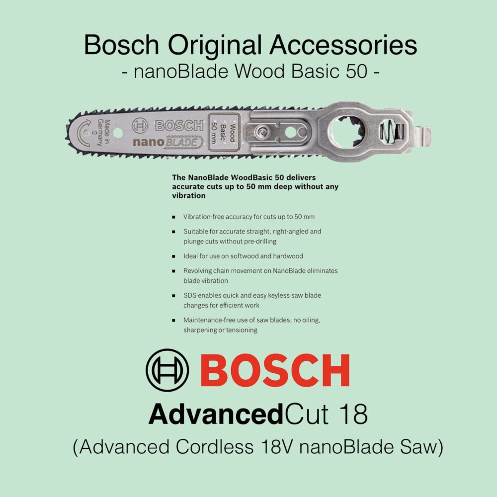 Bosch AdvancedCut 18 - Cordless nanoBlade Saw