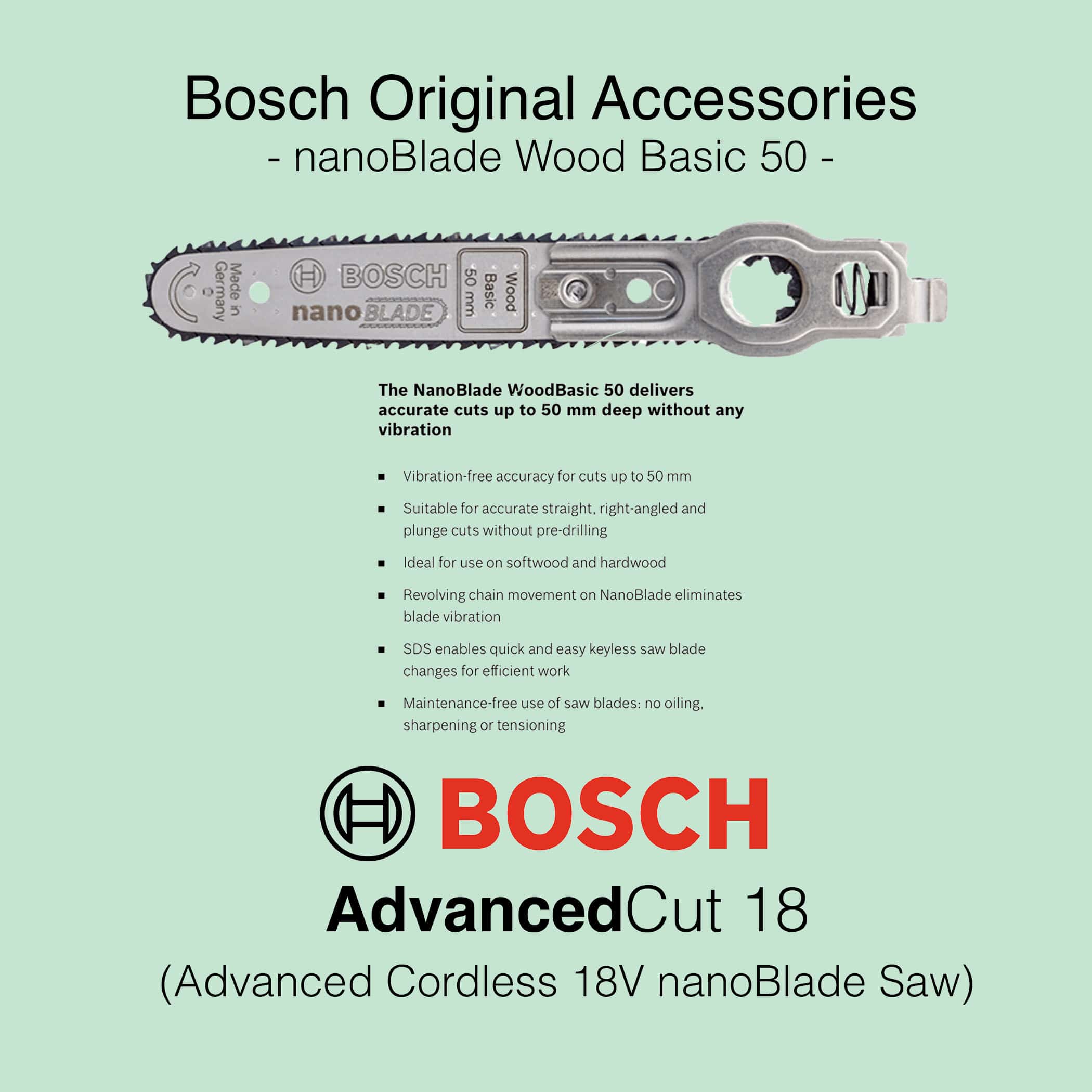 Bosch AdvancedCut 18 - Cordless nanoBlade Saw - Image 12