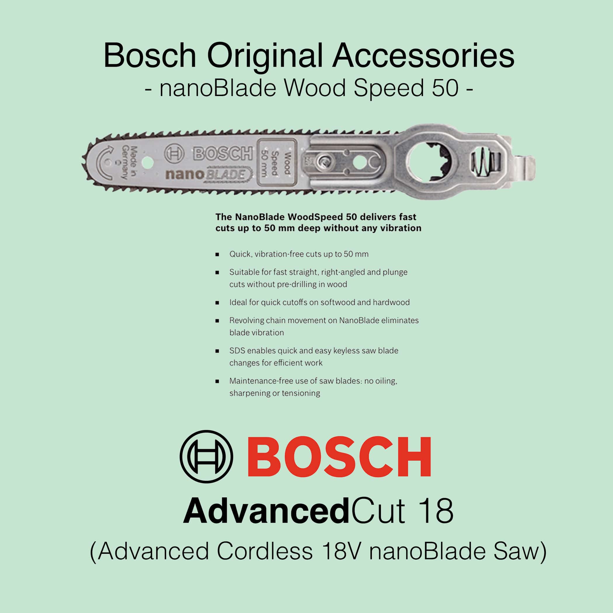 Bosch AdvancedCut 18 - Cordless nanoBlade Saw - Image 13