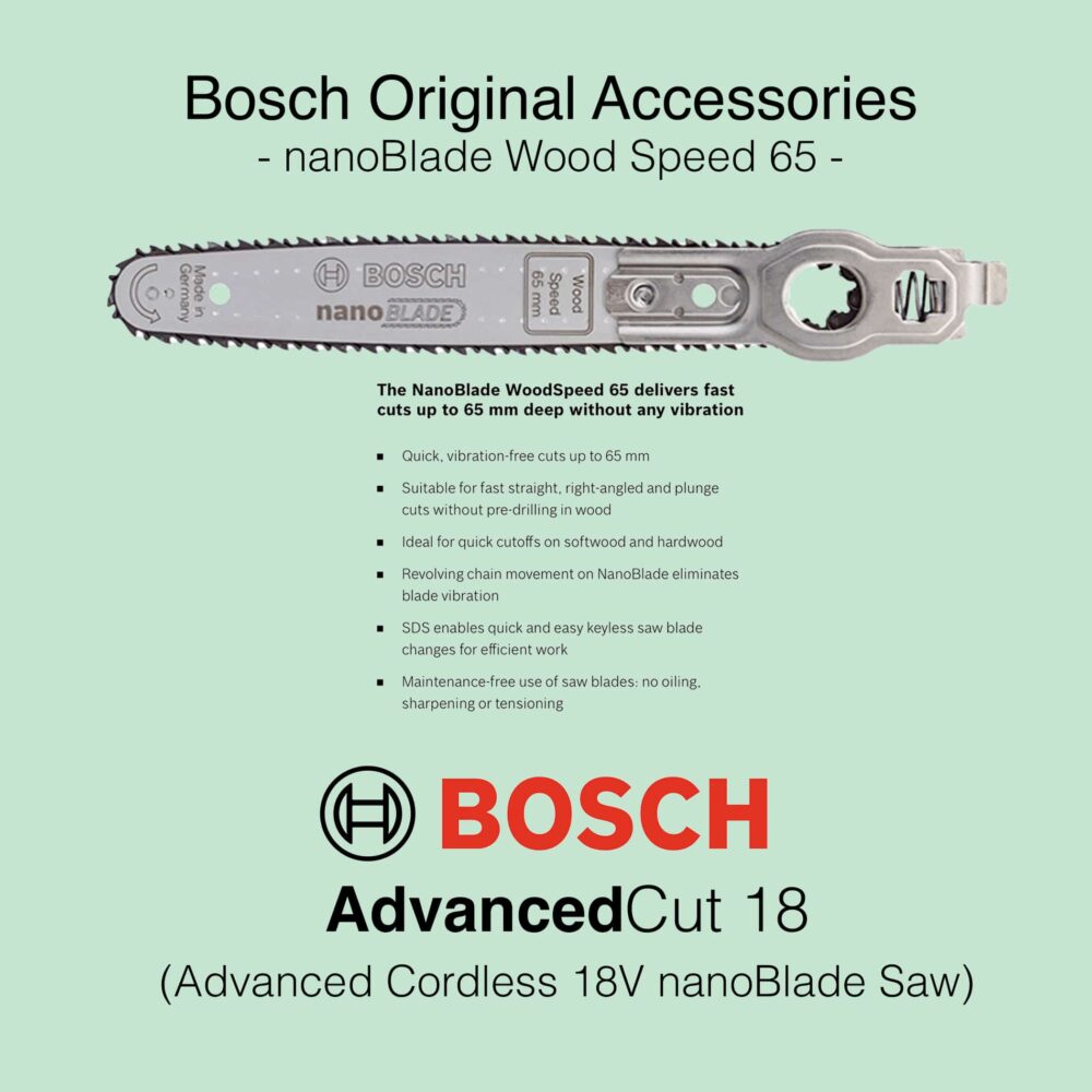 Bosch AdvancedCut 18 - Cordless nanoBlade Saw