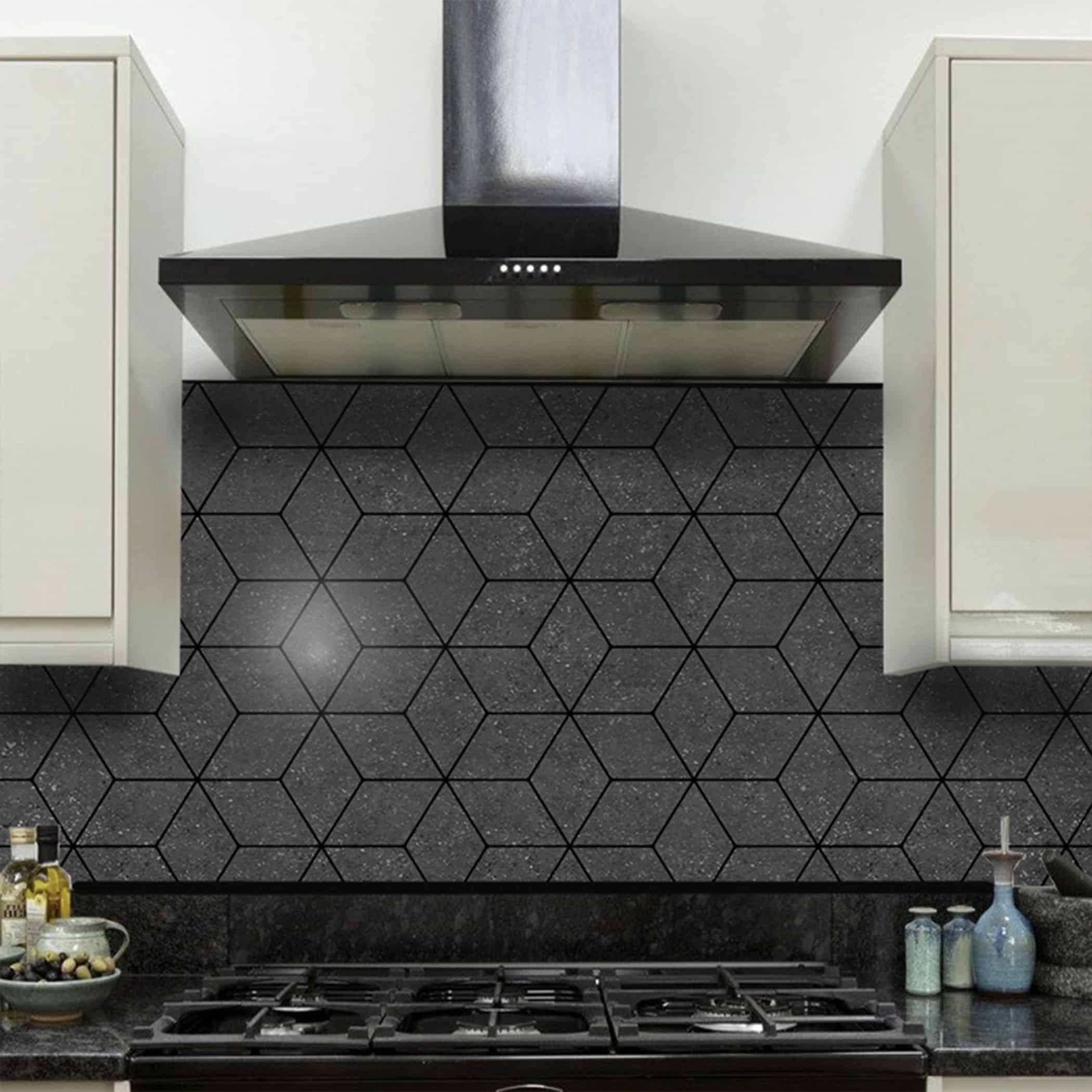 Bologna Black Porcelain Mosaic Tile - Image 1