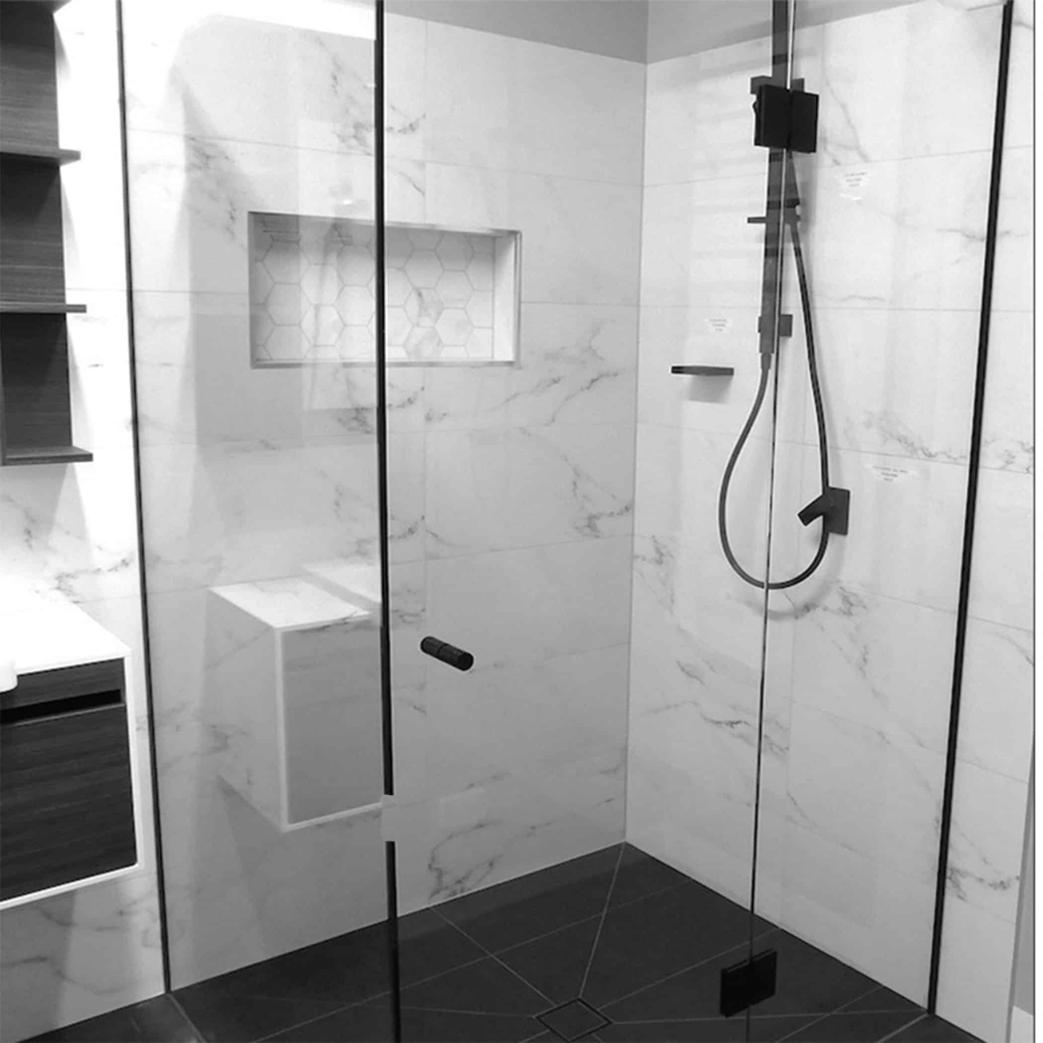 Absolute Carrara Satin Finish Porcelain Tile - Product Image