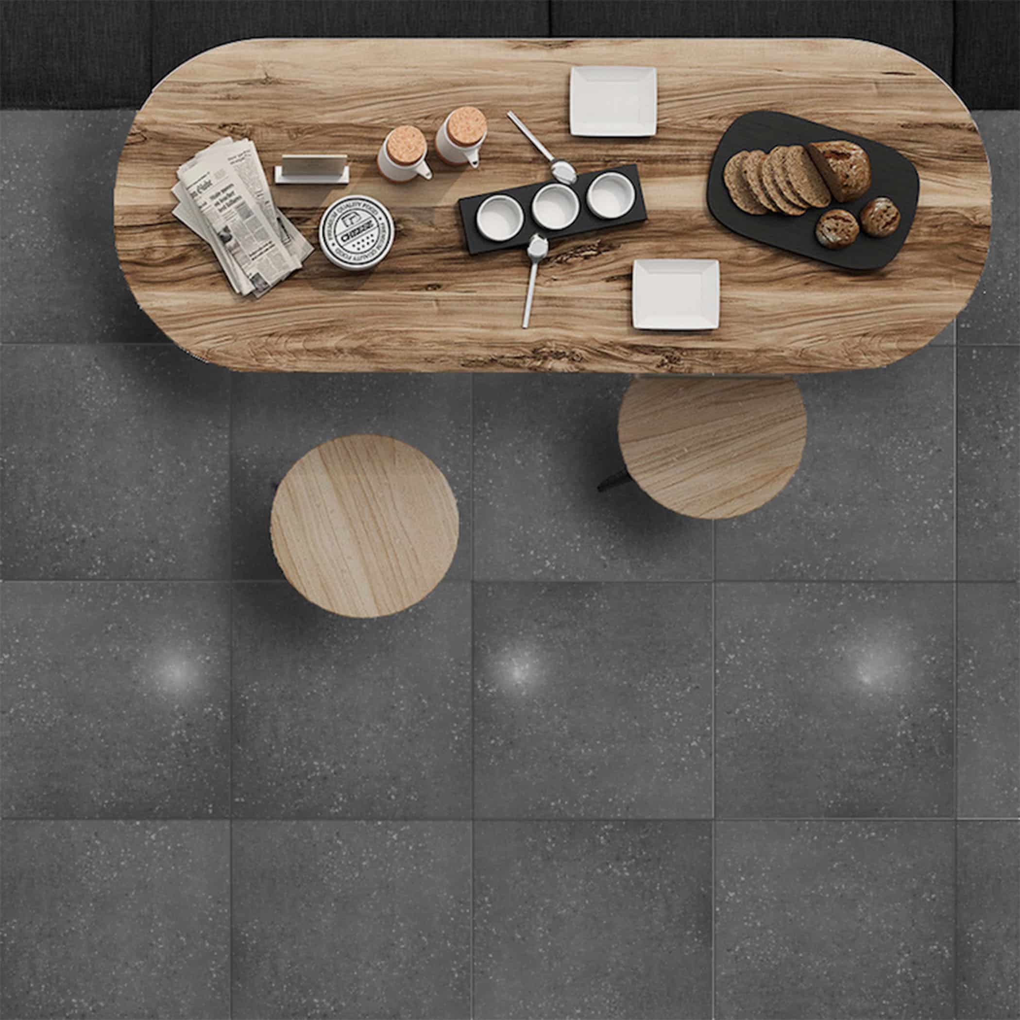 Bologna Black Semi Polished Porcelain Tile - Image 1