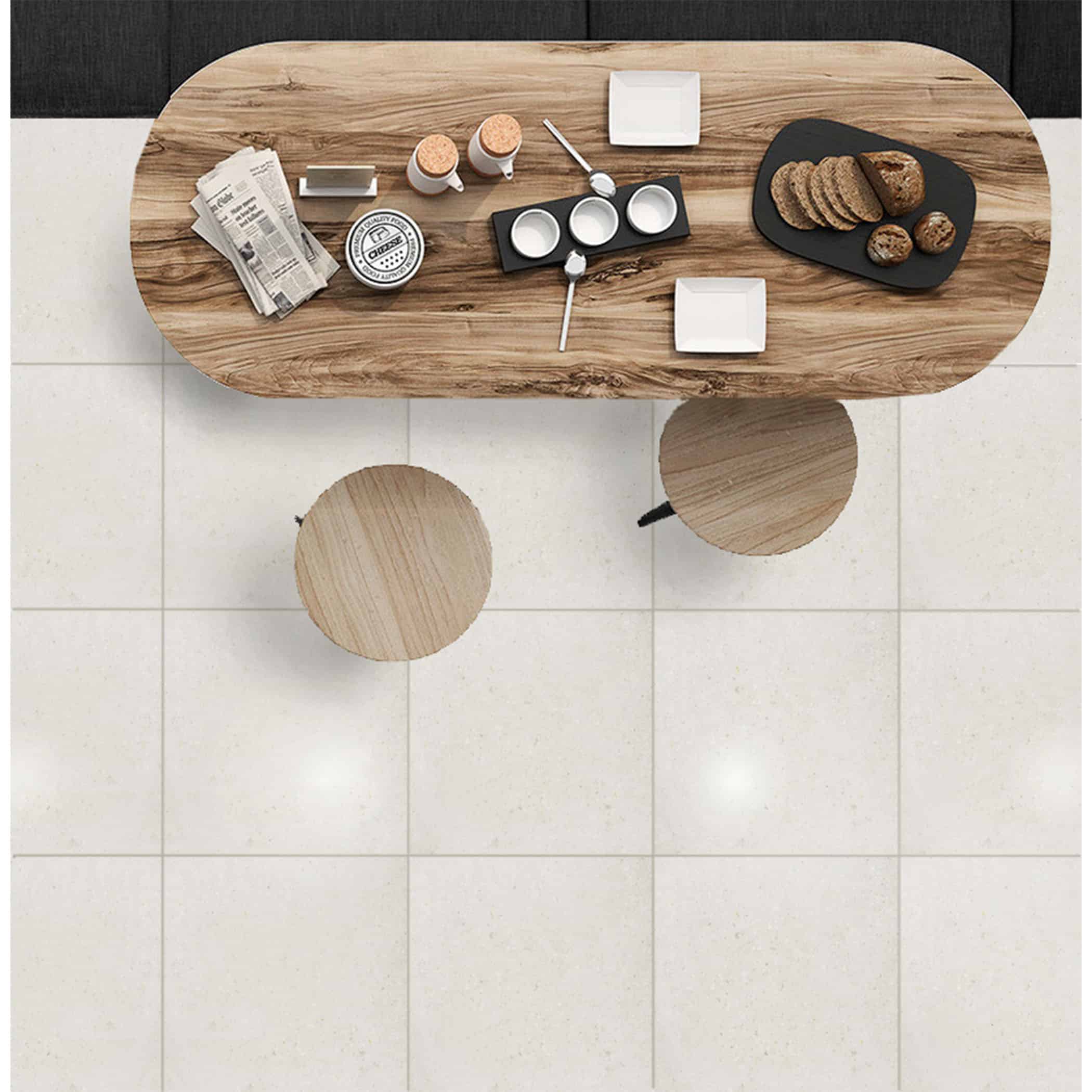Bologna White Semi Polished Porcelain Tile - Image 1