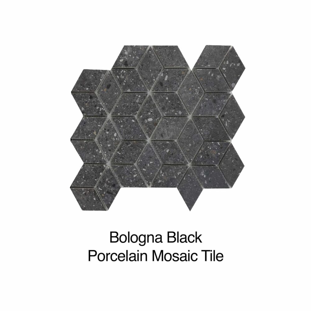 Bologna Black Semi Polished Porcelain Tile