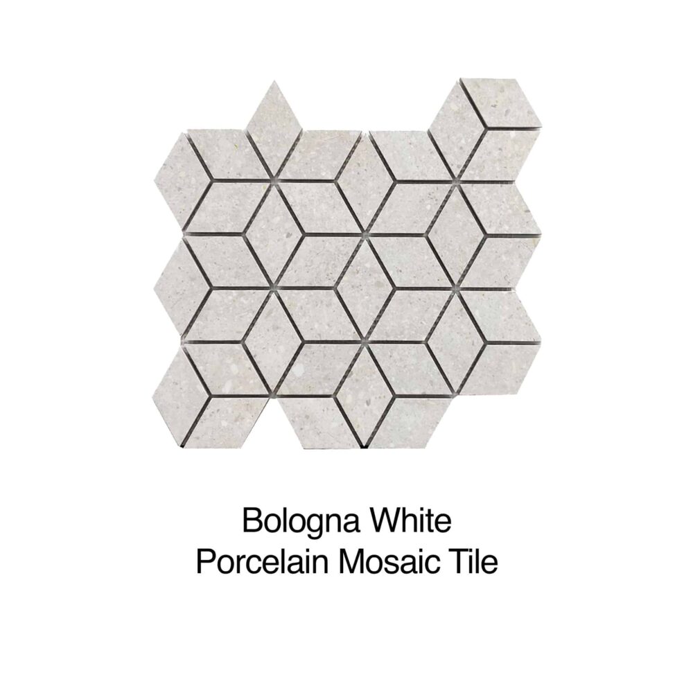 Bologna White Semi Polished Porcelain Tile
