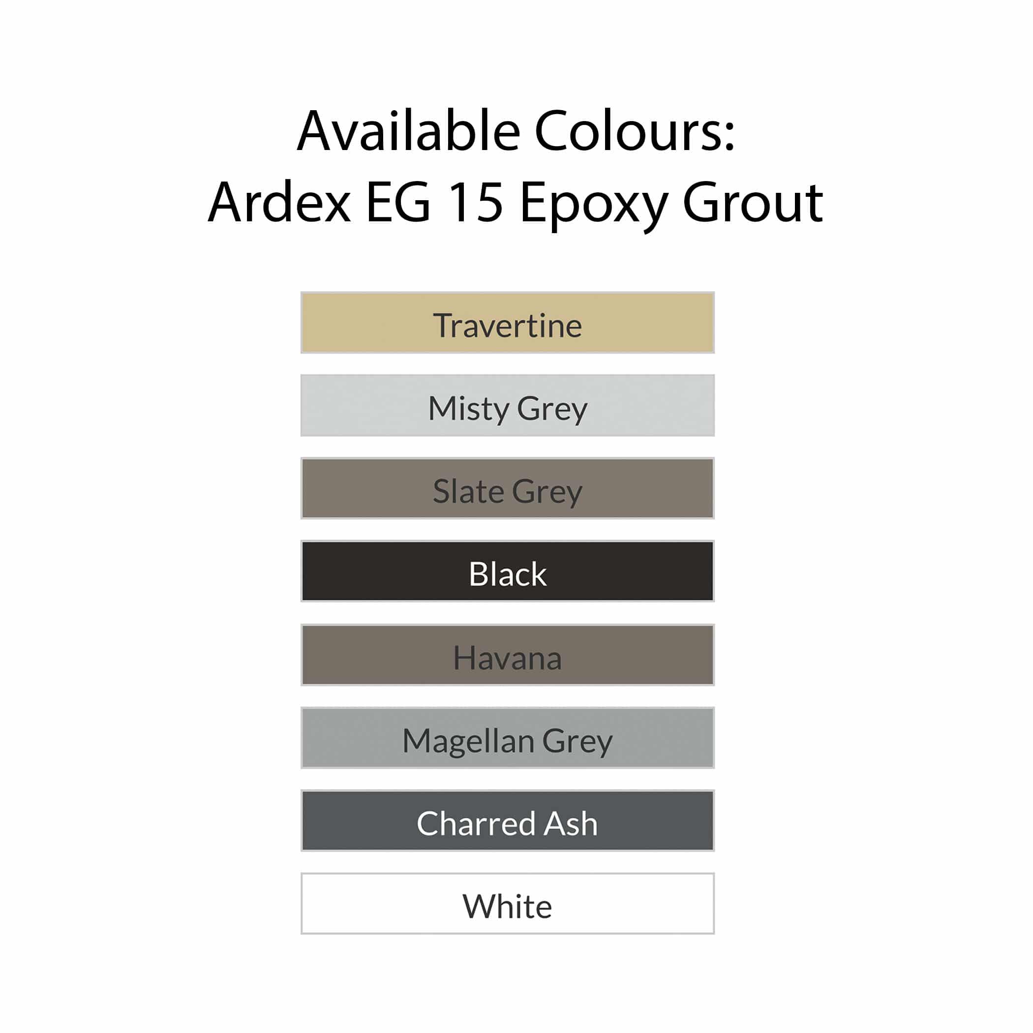 Ardex EG 15 Epoxy Grout Colour Pack - Image 10