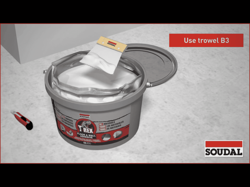 Soudal T Rex Floor and Wall Adhesive