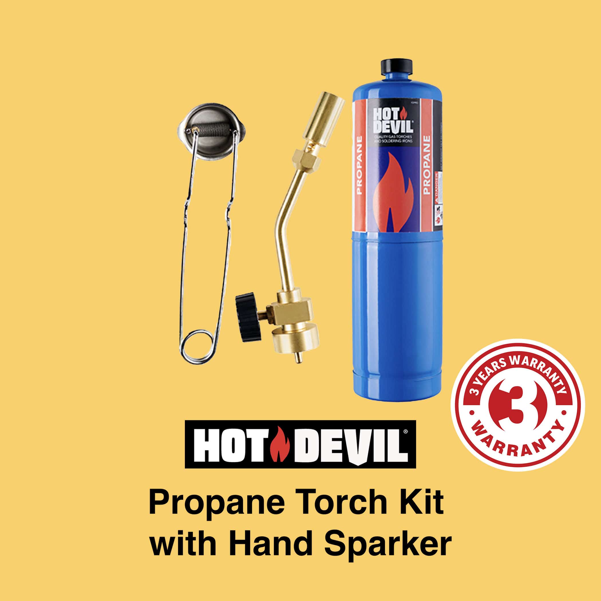 Hot Devil Propane Torch Kit with Hand Sparker - Image 2