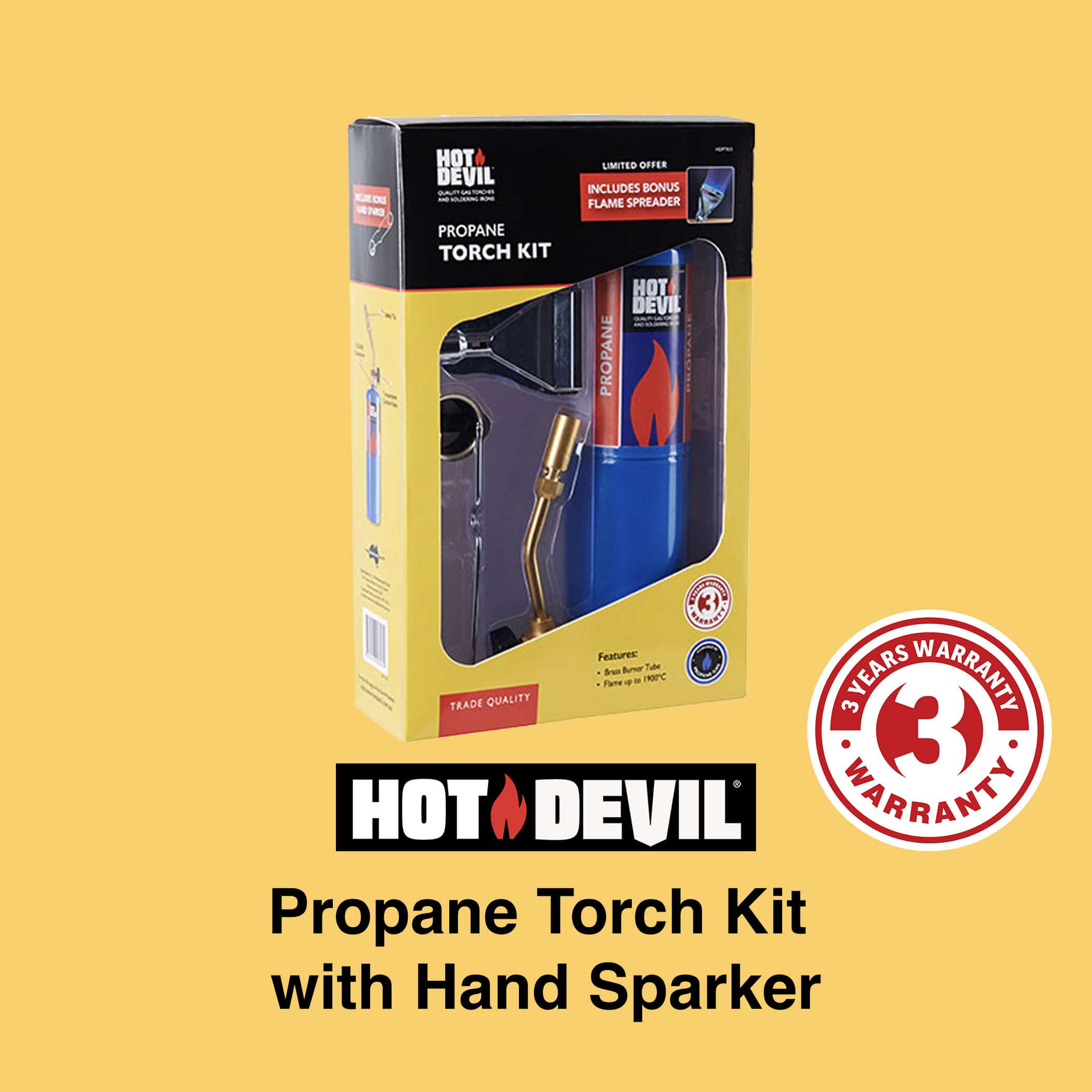 Hot Devil Propane Torch Kit with Hand Sparker - Image 3