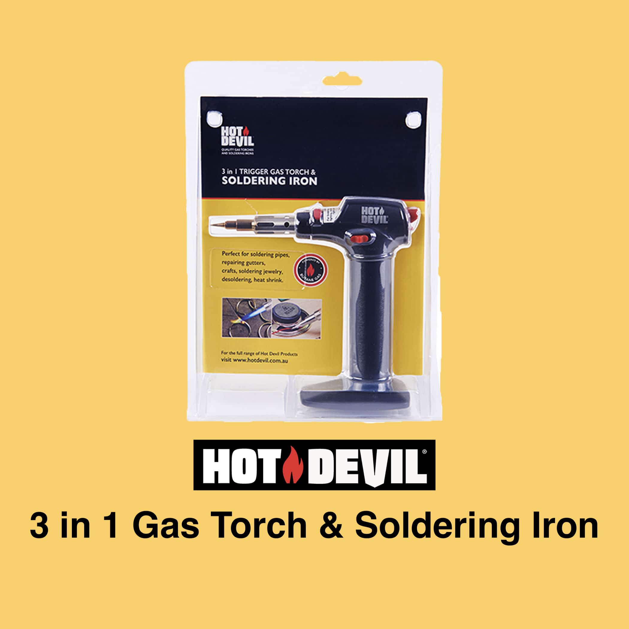 Hot Devil 3 in 1 Gas Torch and Soldering Iron - Image 3