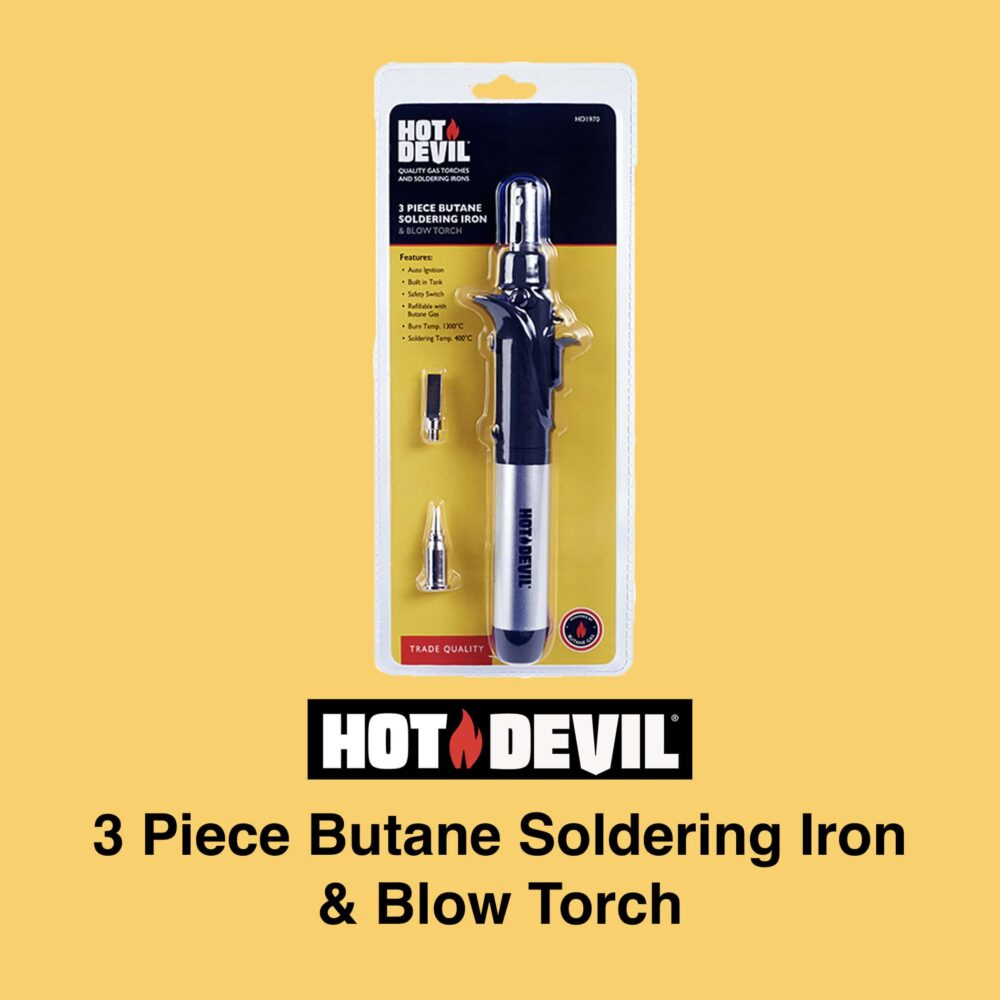 Hot Devil 3 Piece Soldering Iron and Torch
