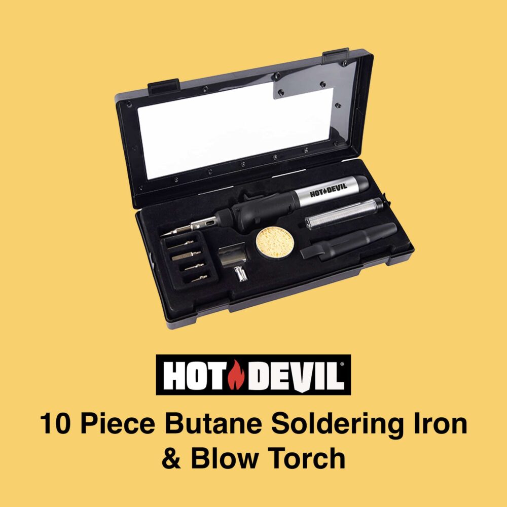 Hot Devil 10 Piece Soldering Iron and Torch Kit