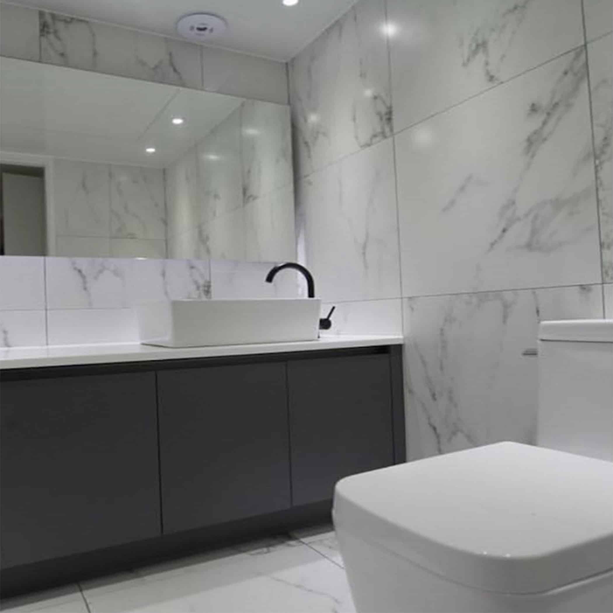 Absolute Carrara Polished Porcelain Tile - Product image