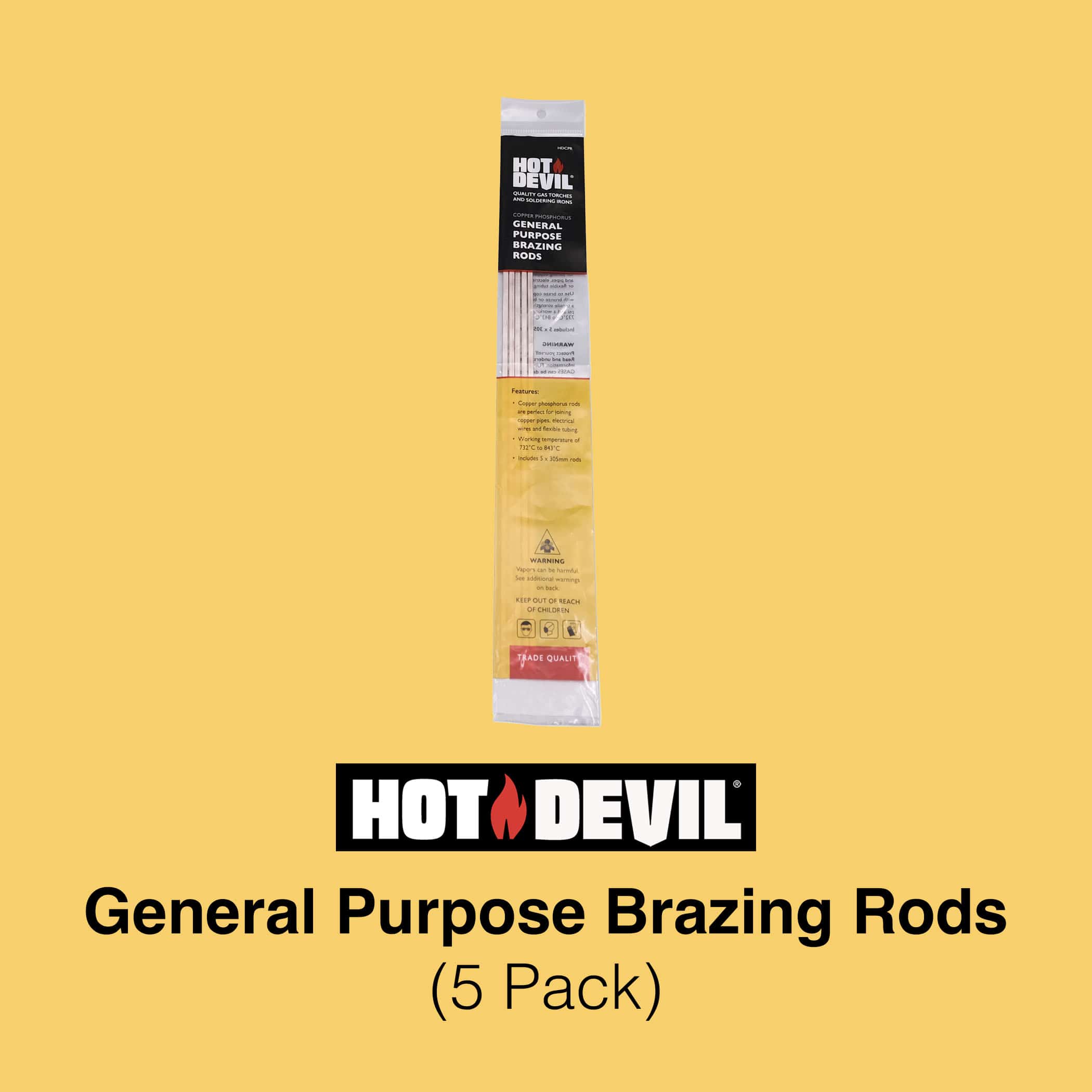 Hot Devil Brazing Rods (5 Pack) - Image 2