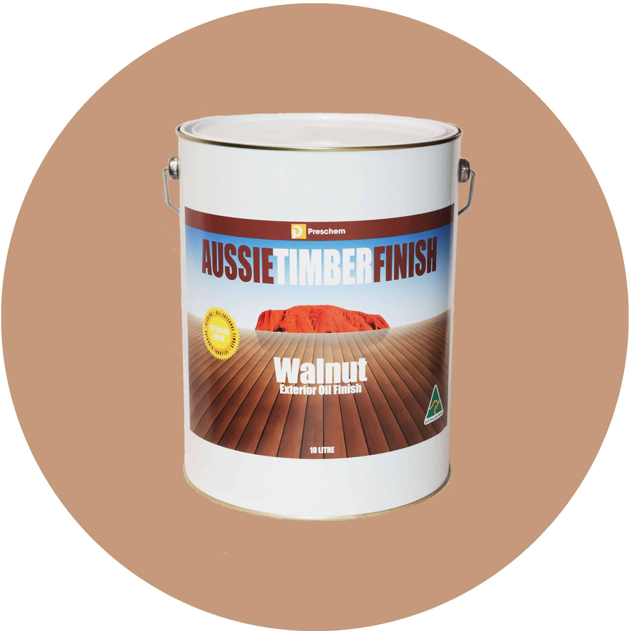 Preschem Aussie Timber Finish Walnut Decking Oil - 10 Litre Variation Image