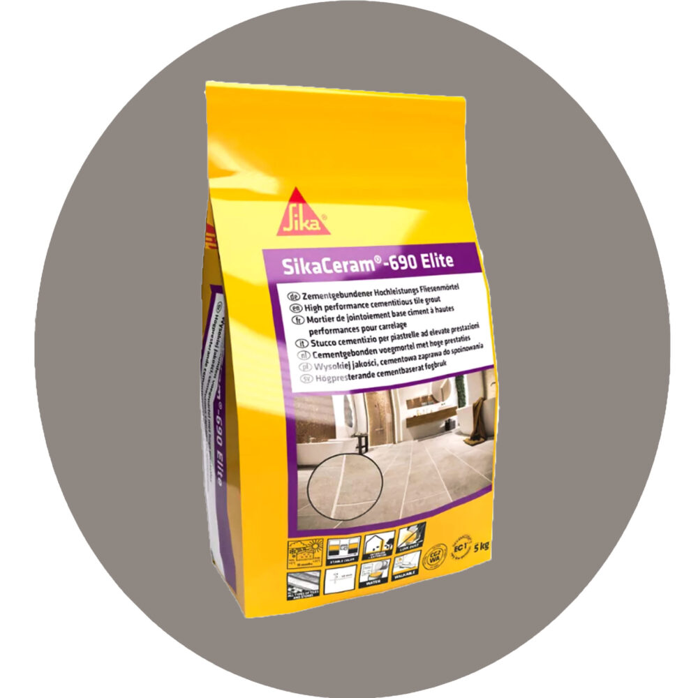SikaCeram-690 Elite Grout - 5kg Ash #21 Variation Image
