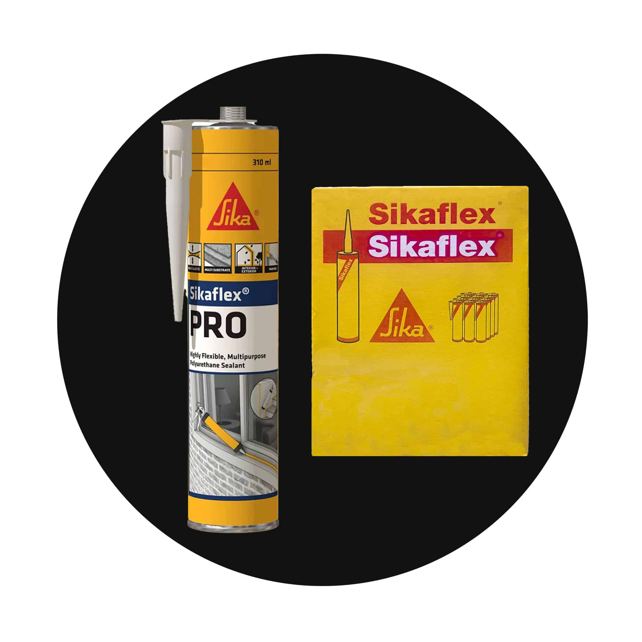 Sikaflex PRO Sealant - Black Cartridge Box of 12 Variation Image