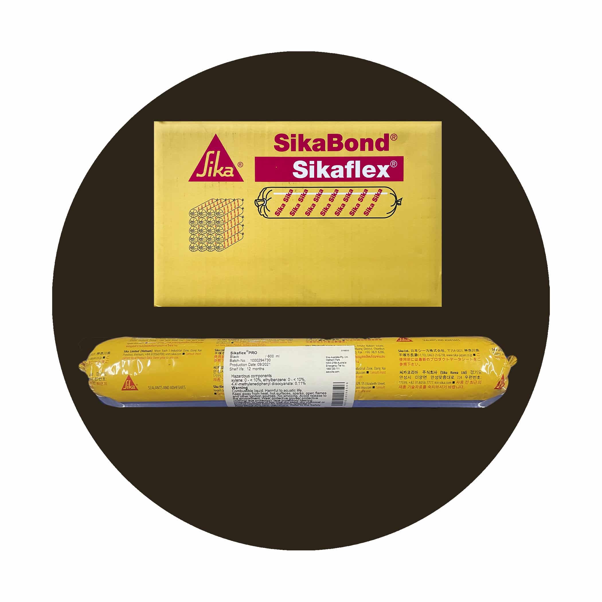 Sikaflex PRO Sealant - Dark Amber Sausage Box of 20 Variation Image