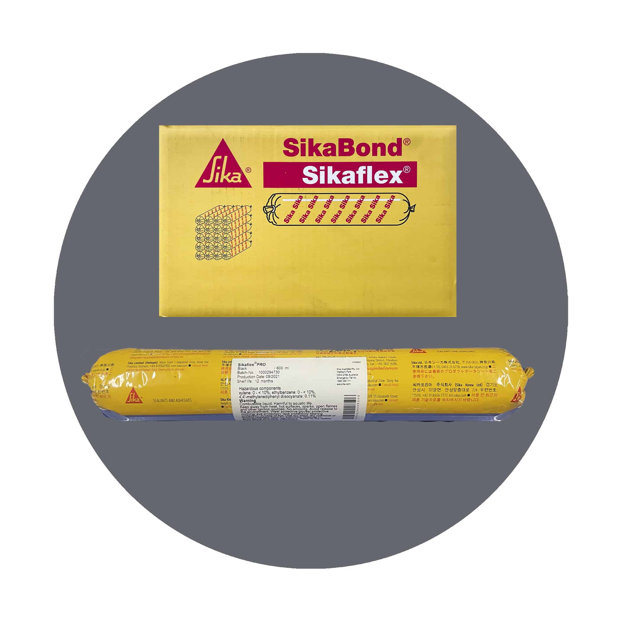 Sikaflex PRO Sealant - Dark Grey Sausage Box of 20 Variation Image